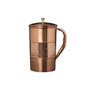 Mug en cuivre massif martelé fait main, gobelet vintage de luxe en métal pour cocktails et bar à domicile - Product Image 4
