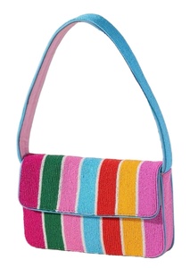 Nuevo bolso de hombro con cuentas bordado a mano de lujo con cuentas, bolso mini con cremallera, color personalizado, elección para mujeres y niñas - Product Image 3