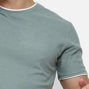 Camiseta Formal de Manga Corta con Cuello Redondo para Hombre, 100% Algodón de Alta Calidad, Impresión de Logotipo de Marca Personalizada, Ecológica, Corte Regular - Product Image 4