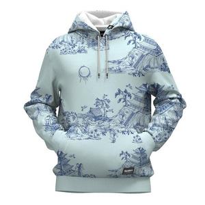 Sudadera con capucha para hombre, diseño estampado con efecto goteo, tejido de punto, manga regular, estilo otoñal, patrón en blanco y negro, top corto para mujer - Product Image 4