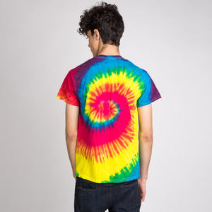 Camiseta Tie Dye de Verano OEM Personalizada 100% Algodón para Hombre, 220g, Jersey Casual, Camiseta Blanca de Manga Corta con Cuello Redondo, Camiseta Tie Dye para Hombre - Product Image 2