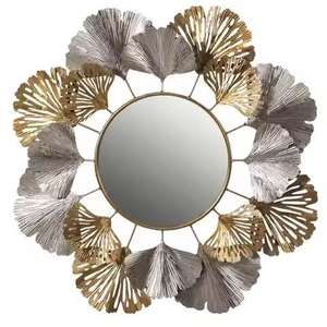 Espejo de pared con marco de metal de lujo, diseño personalizable para el hogar, dormitorio y entrada a un precio económico. - Product Image 5