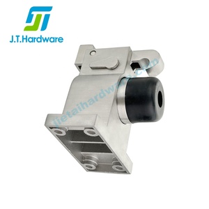 Acciaio inossidabile commerciale pesante o alluminio KWS 1010 piano tampone porta porta fermo porta con gancio bullone di ancoraggio - Product Image 4