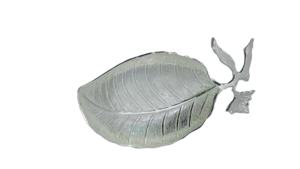 Tazón de servicio Chapado en plata con forma de Mango, artículo de decoración para el hogar y la Mesa, artículo de regalo, respetuoso con el medio ambiente, plato de plata - Product Image 2