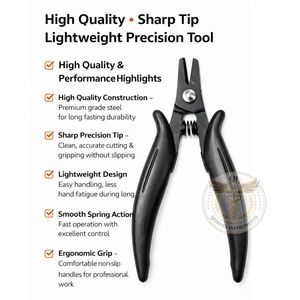 Pinzas Profesionales para Cortar Extensiones de Cabello con Queratina, Herramienta de Eliminación de Extensiones de Cabello con Resorte, Acero Inoxidable, Uso en Salón, Precio de Fábrica OEM - Product Image 4