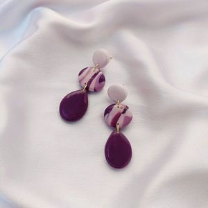 ต่างหูเรซิ่นทำมือขายส่ง ดีไซน์ทันสมัยสีสันสดใส น้ำหนักเบา เครื่องประดับแฟชั่นสำหรับผู้หญิง ร้านบูติก - Product Image 2