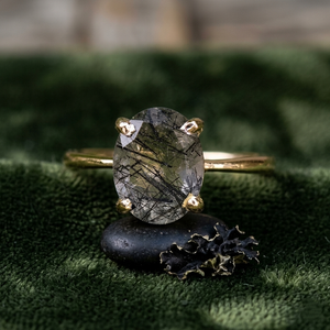 New Arrival Solid 925 Sterling <b>Silver</b> Moissanite Oval Prong Setting 14k Gold Plated Women's <b>Ring</b> - Product Image 1