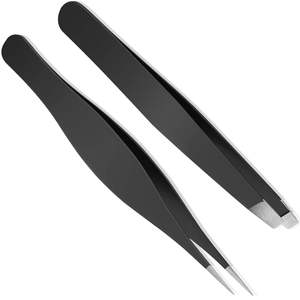 Pinzas de Cejas de Alta Calidad para Mujeres y Hombres, Pinzas Profesionales de Acero Inoxidable Inclinadas y Puntiagudas para Vello Encarnado - Product Image 4