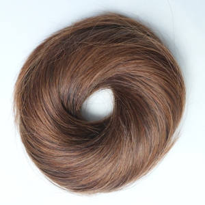 Women Girls Curly Scrunchies Chignon Hair Bun With <b>Rubber</b> Bands Human Hair <b>Ring</b> Wrapped on Messy Hair Bun Ponytails - Product Image 1