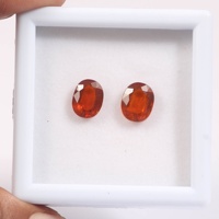 Kyanite orange naturelle de qualité supérieure, pierre ovale à facettes, saphir et matériau Moissanite, pierres précieuses en vrac