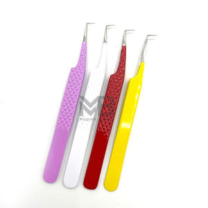Tweezers for Eyelash Extension Fiber Tip Custom Color Tweezers Diamond Grip Custom Logo Tweezer Supplies - Product Image 1