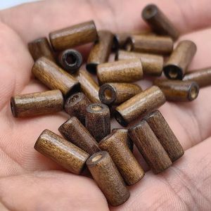 Grandes perles en bois pour macramé, guirlandes murales, fabrication de bijoux - Fournitures artisanales en bois naturel - Product Image 1