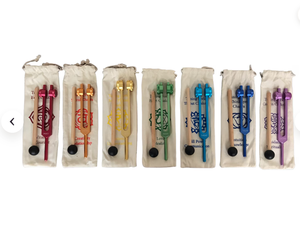 Ensemble de diapasons lestés pour chakras – 7 fréquences chakra |   Outils de guérison sonore, de méditation et d'alignement énergétique... - Product Image 4