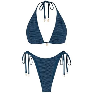 Conjuntos de Bikini de 2 Piezas para Mujer, Elegantes y Personalizados, con Logotipo Frontal, Transpirables, de Secado Rápido, Spandex/Poliéster, Ropa de Playa Moderna, Venta al Por Mayor - Product Image 6