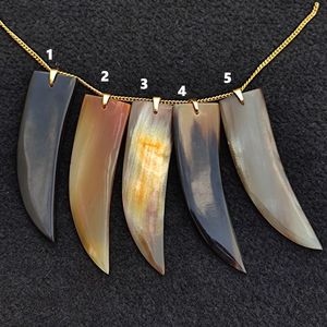 Elegant <b>Statement</b> Horn <b>Necklace</b> Designed For Enhancing Evening Wear And Special Occasion Fashion Styling Needs - Product Image 5