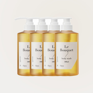 ครีมอาบน้ำหอมกลิ่น Months and Days Perfume Care Body Wash Le Bouquet ขนาด 500 มล. 4 ชิ้น พร้อมถุงซิลิโคนสำหรับอาบน้ำ - Product Image 3
