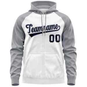 Sweat-shirt personnalisé de haute qualité, sweat-shirt à capuche uni, vêtements de sport, sweat-shirt à fermeture éclair intégrale pour hommes - Product Image 6