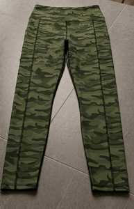 Trendy Sublimated Polyester/Spandex Fabric Custom High Elastic Four-Way Stretch Floral Cameo High Rise Elastic Waist <b>Yoga</b> <b>Pants</b> - Product Image 6