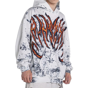 Sweat à capuche zippé sur mesure pour homme, coupe ample, broderie personnalisée, coton lourd 100 % écologique, fabrication OEM/ODM - Product Image 4