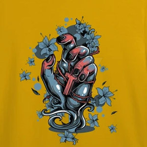 Camiseta Transpirable con Estampado por Transferencia de Calor, Camiseta de Algodón con Estampado DTF para Hombre, Manga Corta, Suave y Transpirable, Estilo Casual - Product Image 6