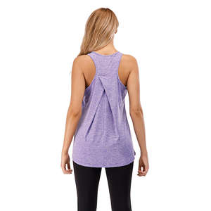 Wholesale Womens Custom Short Button Gym Yoga Tank <b>Top</b> Athletic Activewear Sleeveless Workout Running <b>Vest</b> - Product Image 4