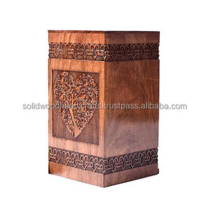 Urnas de cremación de madera de nuevo diseño para urnas de madera para adultos Urnas funerarias Tamaño personalizado Suministros funerarios - Product Image 3