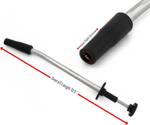 Pistola aplicadora de bolus curva con copa de goma suave negra de 12 x 34 mm para ovejas y cabras, de acero inoxidable, 14 pulgadas de largo, para ganado y veterinaria - Product Image 2