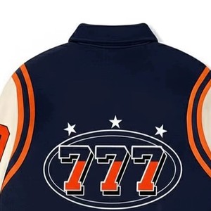 Chaqueta de Cuero Premium Bordada para Carreras, Personalizada, de Cuero Genuino, Estilo Urbano, Servicio OEM ODM, Muestras Disponibles al por Mayor - Product Image 2