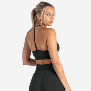 Ensemble de sport 1 pièce pour femme, nouveau design, personnalisé OEM, vente en gros, confortable, respirant, soutien-gorge de sport sans armatures à bonnets triangulaires - Product Image 6