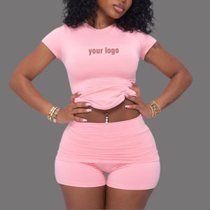 Conjunto de Pantalones y Chaqueta de Manga Larga para Mujer, Estilo Urbano Invernal Y2K, Logotipo Personalizado, Tejido de Punto, Diseño de Dos Piezas con Bordado en Color Contrastante - Product Image 6