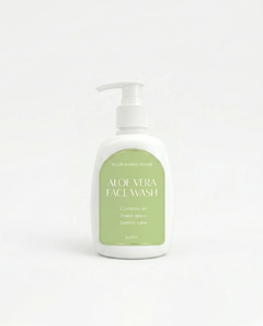 Nettoyant visage à l'aloe vera – Nettoyant moussant doux pour le visage, contrôle du sébum, nettoyage en profondeur pour les soins quotidiens de la peau - Product Image 1