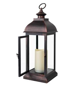 Vintage Farmhouse <b>Candle</b> <b>Lantern</b> Black <b>Lantern</b> Iron Metal Hanging <b>Lantern</b> <b>Candle</b> Holder Indoor <b>Outdoor</b> Christmas Home Decor - Product Image 6