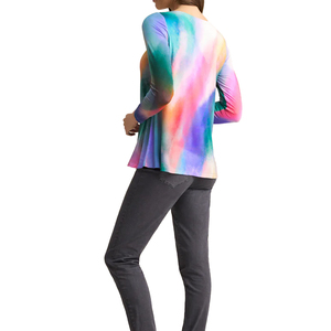 Crop top pour femme de haute qualité, 100% coton, tie-dye, décontracté, motif 3D, t-shirt, dernier design, chemisiers tie-dye pas chers - Product Image 3