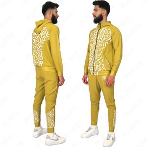 Ropa de calle de gran tamaño unisex para hombre, Sudadera con capucha y pantalones de chándal, conjunto de chándal pesado para invierno - Product Image 2