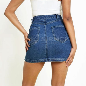 Nouvelle Collection : Jupes en Jean Extensibles pour Femme – Style Décontracté d'Été en Coton de Haute Qualité – Streetwear Personnalisable et Design - Product Image 3