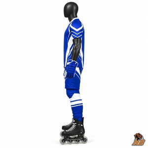 Conjunto de Jersey y Pantalones Cortos para Hockey sobre Ruedas, Uniforme Deportivo Atlético, Ligero, Transpirable, para Entrenamiento y Competencia, Ropa Deportiva Premium - Product Image 4
