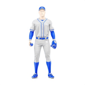 Breathable High Quality <b>Baseball</b> Uniform Short Sleeves <b>Bulk</b> <b>Baseball</b> Uniform Sublimation Sportswear Team Bundle Pack Bags Socks - Product Image 6