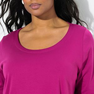 Camiseta Extra Grande Personalizada 100% Algodón para Mujer, Camiseta Lisa de Talla Grande, Venta al por Mayor, Impresión de Logotipo OEM ODM - Product Image 3