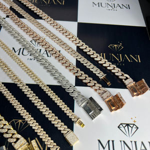 สร้อยคิวบาลิงค์ โมอิสซาไนต์ ชุบทอง เงินแท้ 925 ทรงเหลี่ยมเจียระไน ได้รับการรับรองจาก IGI ระดับ VVS สไตล์ฮิปฮอป เครื่องประดับคุณภาพสำหรับทุกเพศ - Product Image 3