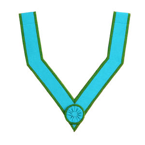 ปลอกคอเจ้าหน้าที่เมสันกำมะหยี่หรูหรา ปลอกคอเมสันทำมือประดับด้วยเส้นทองคำ ปลอกคอเมสันประดับพู่ทองคำ - Product Image 5