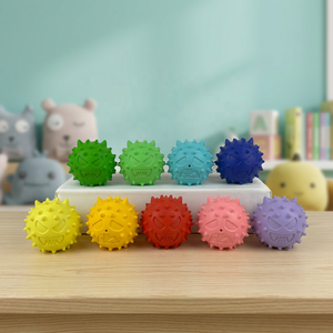 BEBE HAPPY Corlorfull Evil Ball, jouet à mâcher pour chien, balle de jeu en caoutchouc pour animaux de compagnie, pour chiens d'intérieur, haute qualité - Product Image 2
