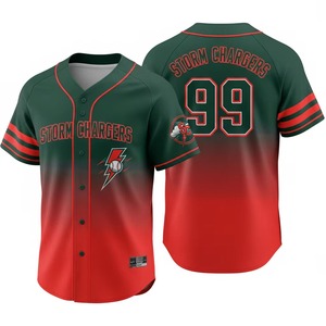 Jersey Baseball Amerika Jahitan Bordir untuk Pria Wanita Anak-anak, Jersey Custom Ukuran USA, Pakaian Tim, Jersey Softball - Product Image 1