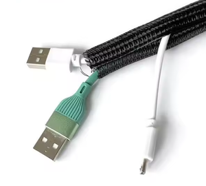 Funda de Cable Autocerrable, Envolvente Espiral Tejida, Expandible, para Gestión de Cables, Flexible, de PET, con Relación de Contracción 2:1, Aislante - Product Image 2