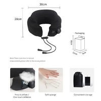 Oreiller de voyage ergonomique pliable en mousse à mémoire de forme en U pour le cou, coussin de soutien cervical pour dormir en avion, fournisseurs OEM personnalisés