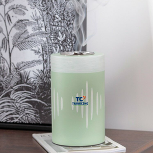 เครื่องเผาเครื่องหอมทรงกลมเคลือบแลคเกอร์รูปทรงกระบอกพร้อมปลั๊กกลิ่นลาเวนเดอร์จากเวียดนามดีไซน์ใหม่ - Product Image 1