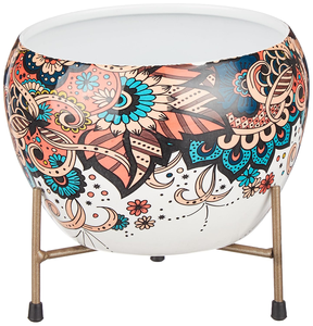 Jardinière moderne effet marbre avec support trépied, pot de fleurs décoratif pour intérieur, extérieur, jardin, balcon, salon - Product Image 6