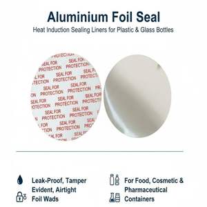 Nuevas llegadas 2026: Sellos/tapas/revestimientos de aluminio termosellables por inducción para botellas de HDPE/PE/PP y vidrio - Product Image 2