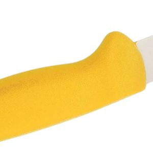 Couteaux à éplucher de cuisine à manche jaune avec lame pointue argentée et poignée incurvée pour l'épluchage des fruits et la préparation des légumes - Product Image 4