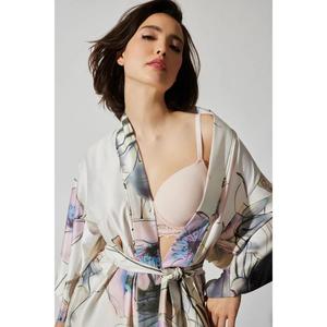 Robe Kimono Longue en Satin Écologique pour Femme avec Ceintures – Élégante Robe de Détente - Product Image 3