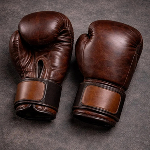 Guantes de Boxeo de Piel Sintética PU, Cómodos e Impermeables, Estampados para Entrenamiento de MMA y Gimnasio - Product Image 1